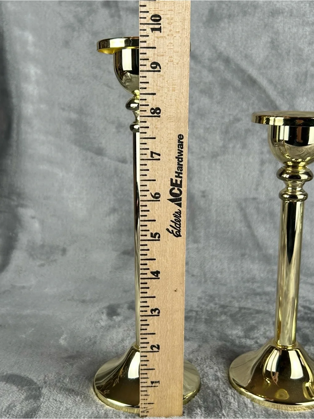 Godinger Silver Company Brass Gold‎ Tone Candlestick Set Of 3 Trio Candle Holder